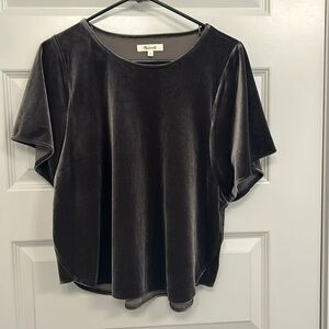 NWOT Madewell Velvet Butterfly Top